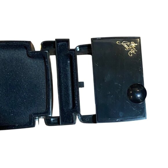 Ingenious Designs Multi-Hinged Jewelry Case Mirror Velvet Lined Push Button Open - Picture 4 of 8